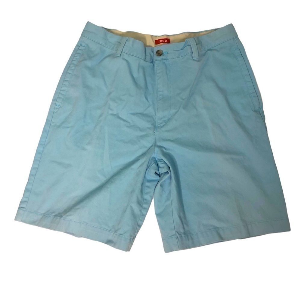 IZOD BLUE CASUAL SUMMER BLUE SHORTS SIZE 34